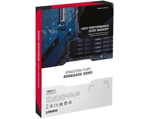 Модуль пам'яті для комп'ютера DDR5 48GB 6000 MHz Renegade Silver XMP Kingston Fury (ex.HyperX) (KF560C32RS-48) Модуль пам'яті для комп'ютера DDR5 48GB 6000 MHz Renegade Silver XMP Kingston Fury (ex.HyperX) (KF560C32RS-48)