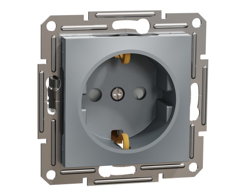 Розетка Schneider Electric ASFORA со штор. сталь (EPH2900262) Розетка Schneider Electric ASFORA со штор. сталь (EPH2900262)