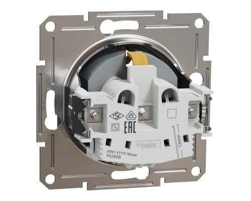 Розетка Schneider Electric ASFORA со штор. сталь (EPH2900262) Розетка Schneider Electric ASFORA со штор. сталь (EPH2900262)
