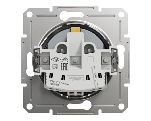 Розетка Schneider Electric ASFORA со штор. сталь (EPH2900262) Розетка Schneider Electric ASFORA со штор. сталь (EPH2900262)