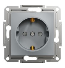 Розетка Schneider Electric ASFORA со штор. сталь (EPH2900262)
