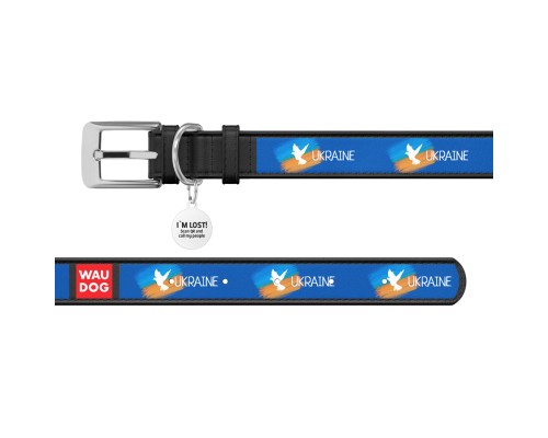 Нашийник для тварин WAUDOG Design з QR паспортом 