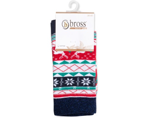 Шкарпетки дитячі Bross новорічні (6390-13-blue)