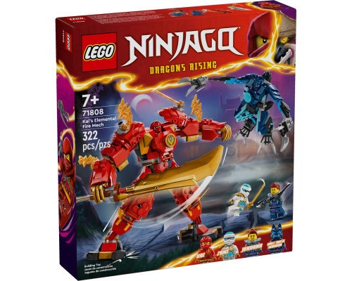 Конструктор LEGO NINJAGO Робот вогняної стихії Кая 322 деталей (71808)