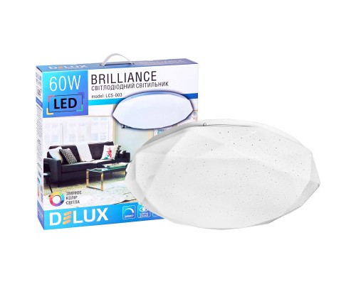 Світильник Delux LCS-003 Brilliance 60W 3000/6000K+пульт (90021359)