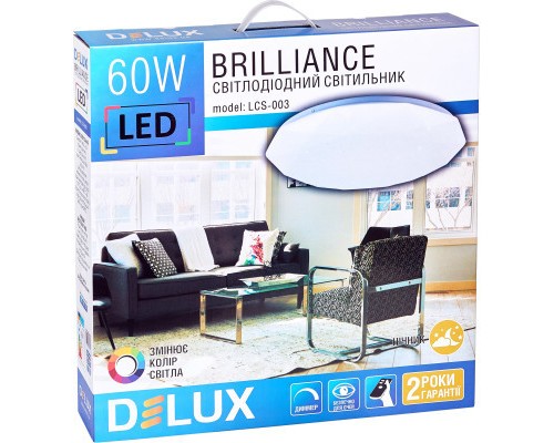 Світильник Delux LCS-003 Brilliance 60W 3000/6000K+пульт (90021359)