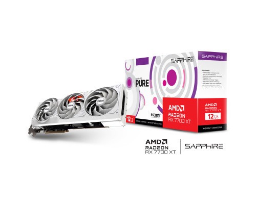 Відеокарта Sapphire Radeon RX 7700 XT 12GB PURE (11335-03-20G)