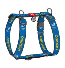 Шлея для собак WAUDOG Nylon анатомічна H-подібна з QR-паспортом 