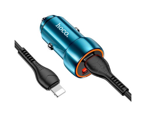 Зарядний пристрій HOCO Z46A set (C to iP) USB-A/Type-C Sapphire Blue (6931474770363)