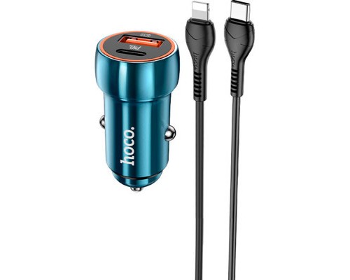 Зарядний пристрій HOCO Z46A set (C to iP) USB-A/Type-C Sapphire Blue (6931474770363)