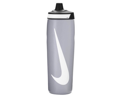 Пляшка для води Nike Refuel Bottle 24 OZ сірий, чорний, білий 709 мл N.100.7666.086.24 (887791747518)