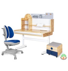 Парта з кріслом Mealux Timberdesk L (парта + крісло + тумба) (BD-690 L+ box BD 920-2 BL+Y-115 DGB)