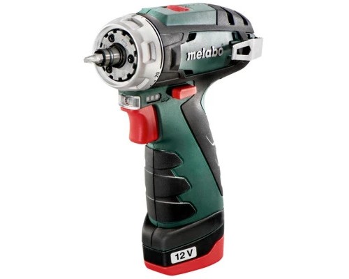 Шуруповерт Metabo PowerMaxx BS Quick Basic 12В, 2х2Ah, 17·34Нм, 0-360·0-1400об/хв (600156500)