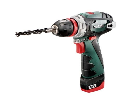 Шуруповерт Metabo PowerMaxx BS Quick Basic 12В, 2х2Ah, 17·34Нм, 0-360·0-1400об/хв (600156500)