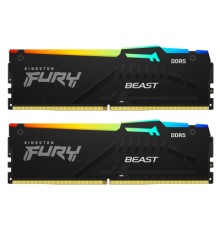 Модуль пам'яті для комп'ютера DDR5 16GB (2x8GB) 6000 MHz Beast RGB EXPO Kingston Fury (ex.HyperX) (KF560C30BBEAK2-16)