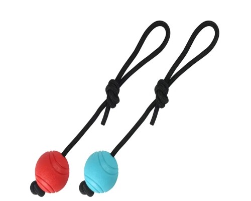 Іграшка для собак Nunbell М'яч на шнурку Середній 6 см (YM0170) 