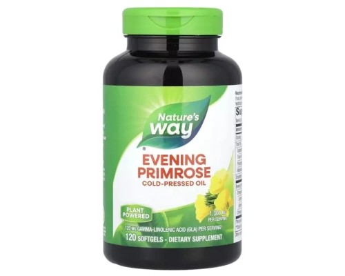 Вітамін Nature's Way Примула вечірня, 1300 мг, Evening Primrose, 120 гелевих капсул (NWY-15419)