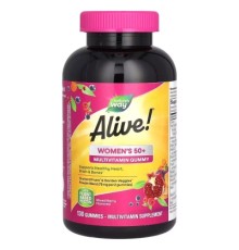 Мультивітамін Nature's Way Мультивітаміни для жінок 50+, смак ягід, Alive! Women''s 50+ Gummy Mu (NWY-11537)