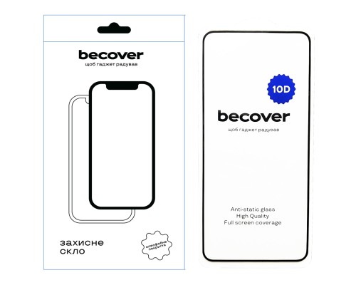 Скло захисне BeCover ZTE Blade A75 10D Black (712338)