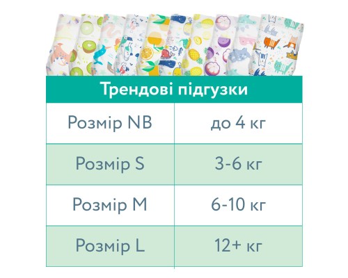 Підгузки Offspring Dinoland Розмір L 9-13 кг 36 шт (DP-OI-FAT-L36P-DNL)