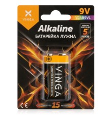 Батарейка 9V 6LR61 Alkaline Vinga (VJAB9V1)