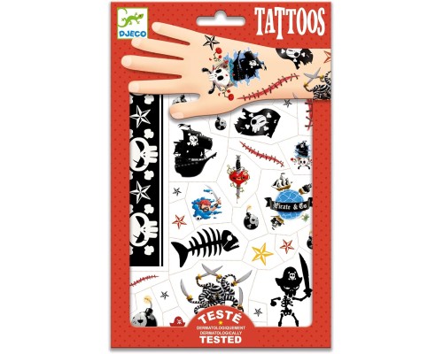 Набір для творчості Djeco Наклейки на тіло Пірати (DJ09584)