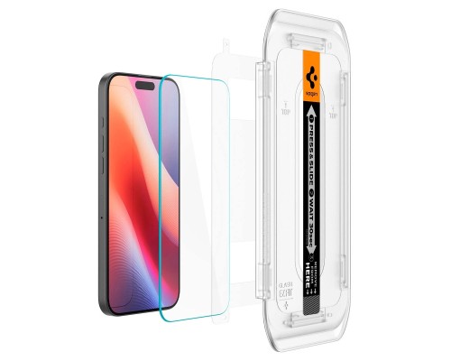 Скло захисне Spigen iPhone 16 Pro Glas.tR EZ Fit (2 Pack) (AGL07928)