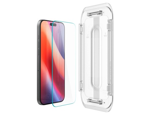 Скло захисне Spigen iPhone 16 Pro Glas.tR EZ Fit (2 Pack) (AGL07928)