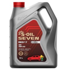 Моторна олива S-OIL SEVEN RED 7 SN 5W-20, 5л (SRSN5205)