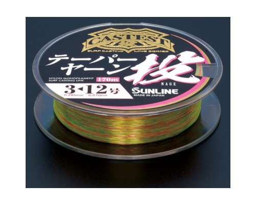 Волосінь Sunline Castest Tapered 170m конусна 0.285-0.570mm 6.0kg (1658.10.55)