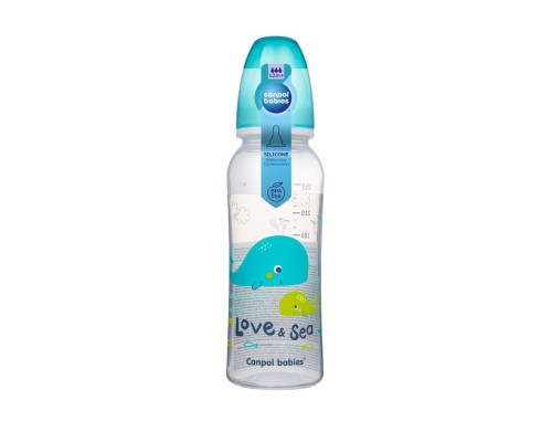 Пляшечка для годування Canpol babies PP LOVE&SEA 250 мл бірюзовий (59/400_tur)