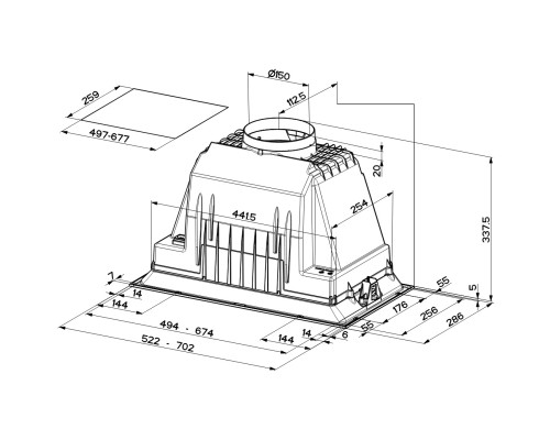 Витяжка кухонна Faber Inka Lux Smart Ev8 X A70 (305.0604.604)