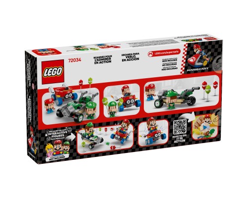 Конструктор LEGO Super Mario Mario Kart – Baby Mario vs. Baby Luigi (72034)