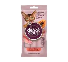 Ласощі для котів Delickcious Дорада з додаванням папаї 4 х 15 г (4820269141612)