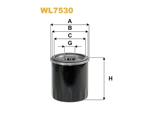 Фільтр масляний Wixfiltron WL7530