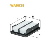 Повітряний фільтр для автомобіля Wixfiltron WA9838