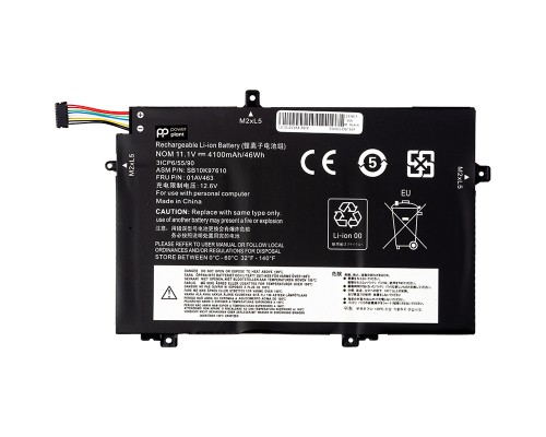 Акумулятор до ноутбука LENOVO ThinkPad L480 (01AV463) 11.1V 4100mAh PowerPlant (NB482337)