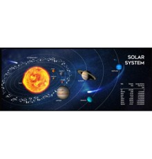 Килимок для мишки Gembird MP-SOLARSYSTEM-XL-01 Black (MP-SOLARSYSTEM-XL-01)