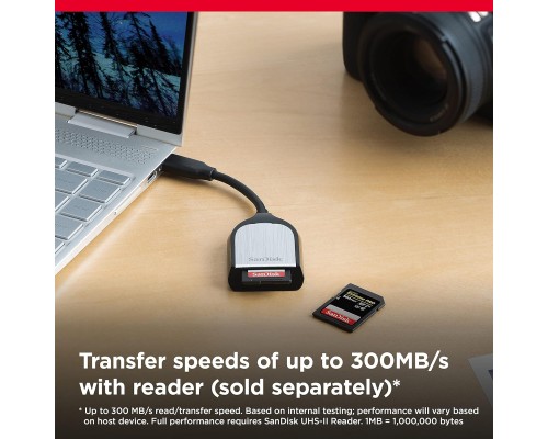 Карта пам'яті SanDisk 128GB SD class 10 UHS-II U3 V90 Extreme Pro (SDSDXDM-128G-GN4IN) Карта пам'яті SanDisk 128GB SD class 10 UHS-II U3 V90 Extreme Pro (SDSDXDM-128G-GN4IN)