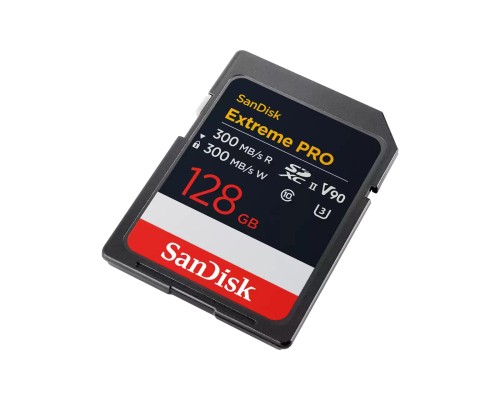 Карта пам'яті SanDisk 128GB SD class 10 UHS-II U3 V90 Extreme Pro (SDSDXDM-128G-GN4IN) Карта пам'яті SanDisk 128GB SD class 10 UHS-II U3 V90 Extreme Pro (SDSDXDM-128G-GN4IN)