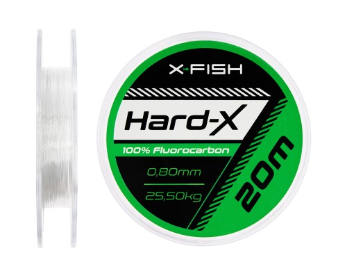 Флюорокарбон X-Fish Hard-X 20m (clear) 0.80mm 25.50kg (1917.03.95)