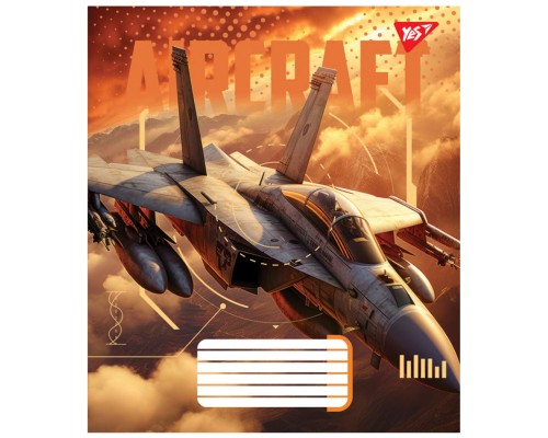 Зошит Yes Aircraft А5 60 аркушів лінія (767152)