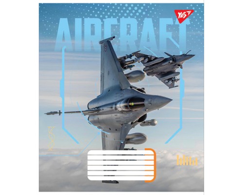 Зошит Yes Aircraft А5 60 аркушів лінія (767152)