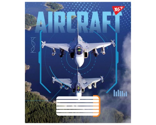 Зошит Yes Aircraft А5 60 аркушів лінія (767152)