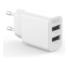 Зарядний пристрій XO L109 12W 2xUSB-A White (L109_White)