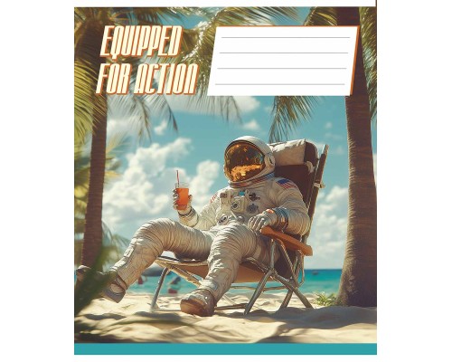 Зошит Школярик Equipped for action 36 аркушів клітинка (036-3519K)