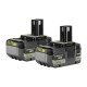 Набір акумулятор + зарядний пристрій Ryobi ONE+ RB1850X2 18V, 2х5Ah (5133005305)