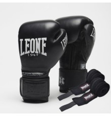 Боксерські рукавички Leone GN111 The Greatest Black 14 унцій (GN111_Black_14oz)