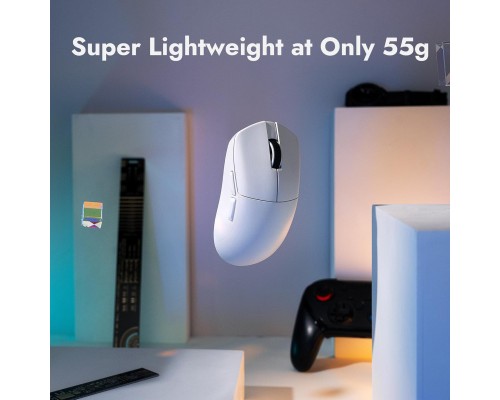 Мишка Lemokey G1 USB-A/USB-C/Wireless 8K White (G1-A2)