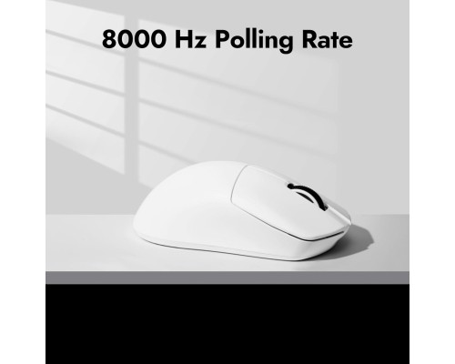 Мишка Lemokey G1 USB-A/USB-C/Wireless 8K White (G1-A2)